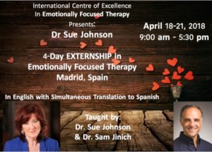 Εκπαίδευση EXTERNSHIP στο EFT από την Sue Johnson, στην Ισπανία